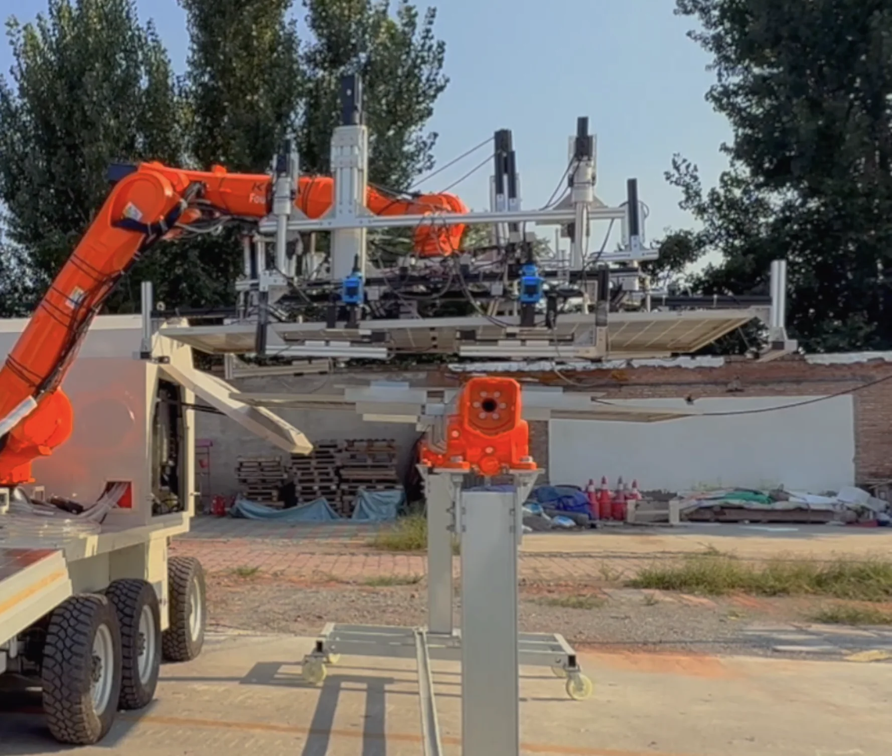 Autonomous installation workflow capability for Libra Robotics solar installation